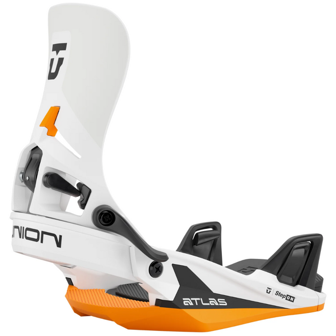 Atlas Step-On White/Orange 2025 Snowboard Bindings