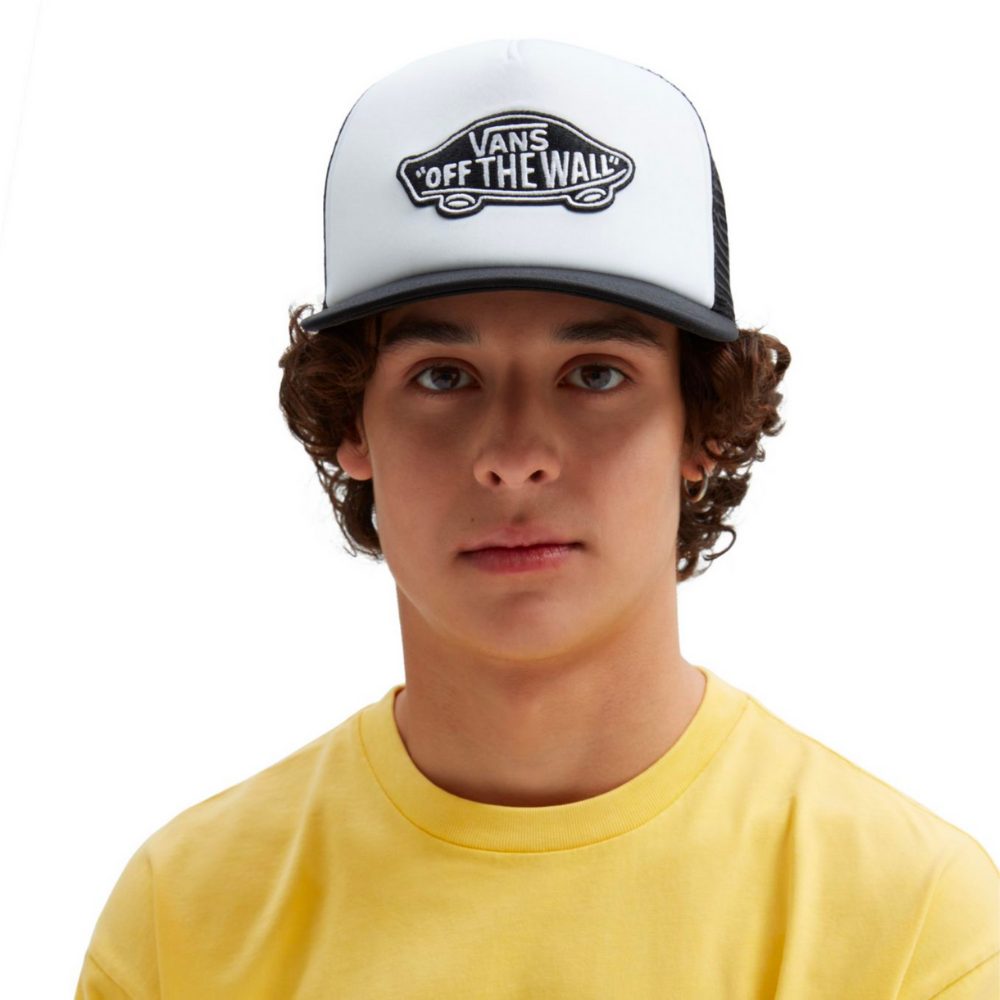 Classic Patch Cap Curved Bill Stoked Boardshop – Black/White