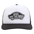 Kids Classic Patch Curved Bill Trucker Cap Black/White