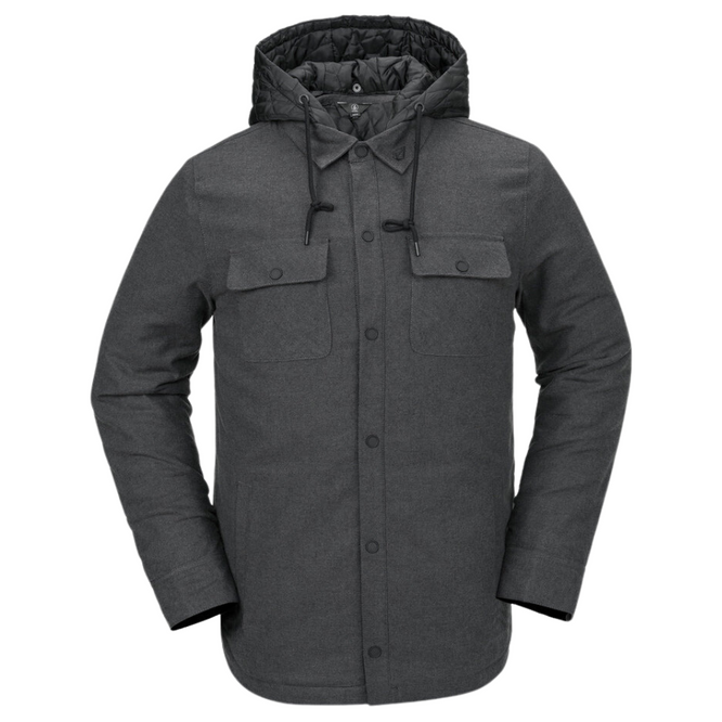 Insulated Flannel Jacket Heather Black