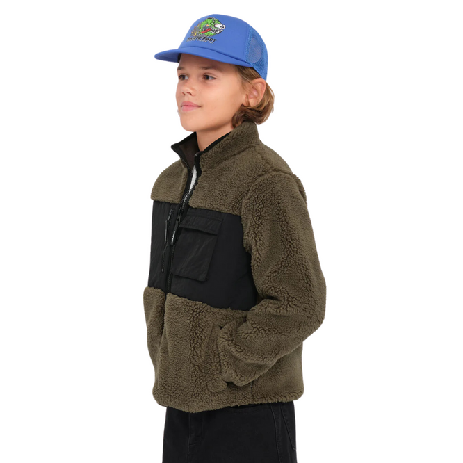 Kids Storm Stone Zip Fleece Wintermoss