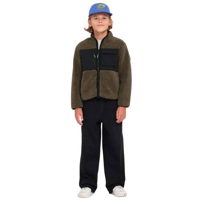 Kids Storm Stone Zip Fleece Wintermoss