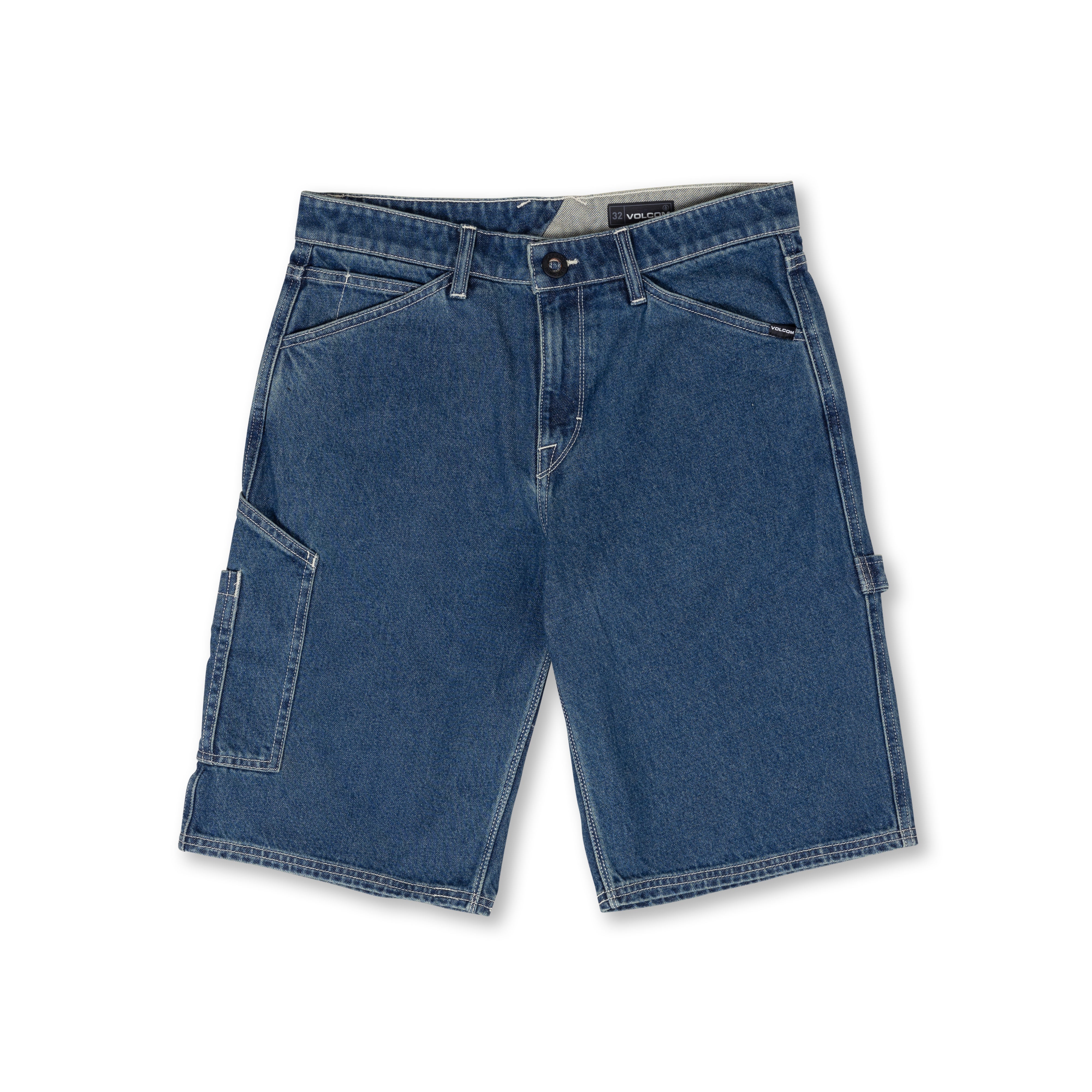 Volcom Labored Denim Utility Short Indigo Ridge Wash – Stoked Boardshop